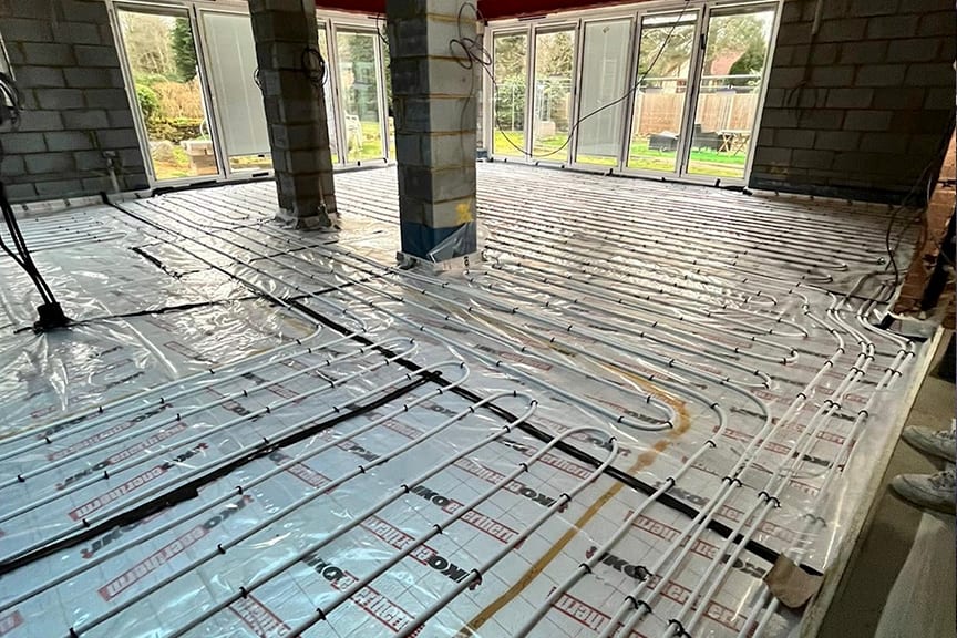 Underfloor heating by Thames Valley Heating Services across Berkshire, Surrey and Hampshire